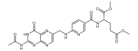 N2-acetyl-3′-azafolic acid dimethylester结构式