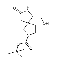 Racemic-tert-butyl 6-(hydroxymethyl)-8-oxo-2,7-diazaspiro[4.4]nonane-2-carboxylate structure