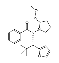 N-((S)-1-(furan-2-yl)-2,2-dimethylpropyl)-N-((S)-2-(methoxymethyl)pyrrolidin-1-yl)benzamide Structure