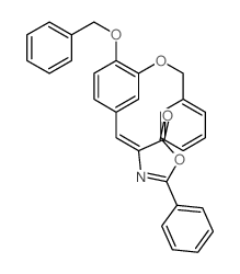 5(4H)-Oxazolone,4-[[3,4-bis(phenylmethoxy)phenyl]methylene]-2-phenyl- Structure