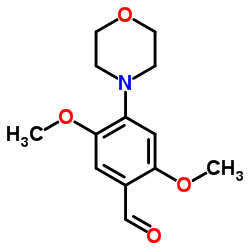 2,5-DIMETHOXY-4-MORPHOLIN-4-YL-BENZALDEHYDE结构式