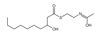 3-hydroxydecanoic acid N-acetylcysteamine thioester结构式