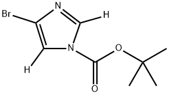 tert-butyl 4-bromo-1H-imidazole-1-carboxylate-2,5-d2 structure