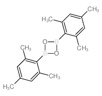 2,4-bis(2,4,6-trimethylphenyl)-1,3,2,4-dioxadiboretane结构式