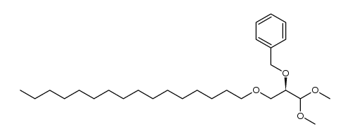 3-O-hexadecyl-2-O-benzyl-D-glyceraldehyde dimethylacetal Structure