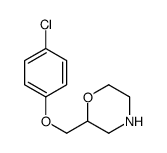 2-[(4-chlorophenoxy)methyl]morpholine Structure