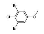 4-氯-3,5-二溴苯甲醚结构式