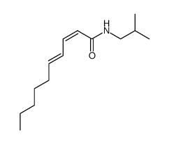 2Z,4E-decadienic acid-N-isobutylamide结构式