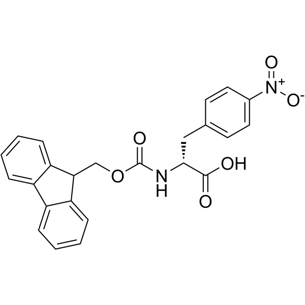 Fmoc-D-phe(4-NO2)-OH Structure