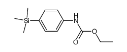 (4-trimethylsilanyl-phenyl)-carbamic acid ethyl ester Structure