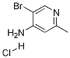 5-BroMo-2-Methyl-pyridin-4-ylaMine hydrochloride Structure