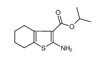 2-Amino-4,5,6,7-tetrahydro-benzo[b]thiophene-3-carboxylic acid isopropyl ester Structure