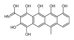 1,3,4,10,11,12-Hexahydroxy-6-methyl-2-naphthacenecarboxamide结构式