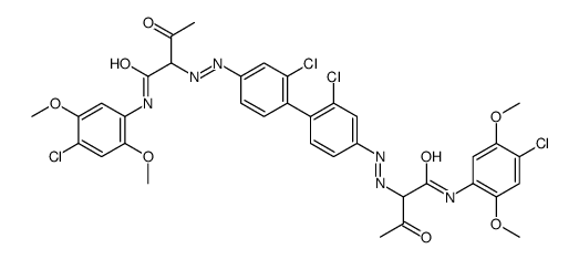 2,2'-[(2,2'-dichlorobiphenyl-4,4'-diyl)di(E)diazene-2,1-diyl]bis[N-(4-chloro-2,5-dimethoxyphenyl)-3-oxobutanamide] picture