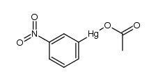 3-acetoxymercury(II) nitrobenzene Structure