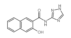 2-Naphthalenecarboxamide,3-hydroxy-N-1H-1,2,4-triazol-5-yl- structure