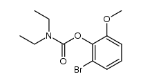 2-bromo-6-methoxyphenyl diethylcarbamate结构式