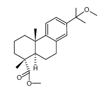 15-Methoxydehydroabietic acid, methyl ester结构式