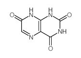 2,4,7(1H,3H,8H)-Pteridinetrione结构式