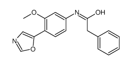 N-[3-methoxy-4-(1,3-oxazol-5-yl)phenyl]-2-phenylacetamide结构式