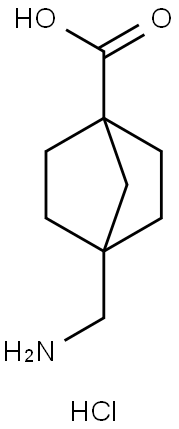 4-(aminomethyl)bicyclo[2.2.1]heptane-1-carboxylic acid hcl Structure