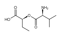 (S)-2-(((S)-2-amino-3-methylbutanoyl)oxy)butanoic acid Structure