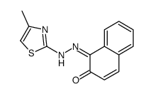 1-[(4-Methyl-2-thiazolyl)azo]-2-naphthol Structure