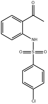 n-(2-acetylphenyl)-4-chlorobenzenesulfonamide Structure