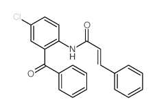 2-Propenamide,N-(2-benzoyl-4-chlorophenyl)-3-phenyl-结构式