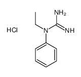 1-ethyl-1-phenylguanidine,hydrochloride Structure