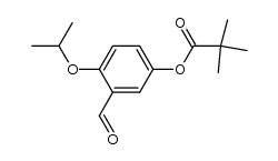 3-formyl-4-isopropoxyphenyl pivalate Structure