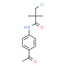 N-(4-Acetylphenyl)-3-chloro-2,2-dimethylpropanamide结构式