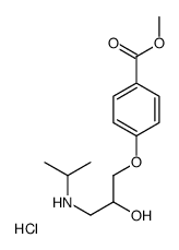 4-(2-Hydroxy-3-isopropylaminopropoxy)benzoic Acid Methyl Ester Hydrochloride structure