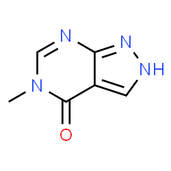 4H-Pyrazolo[3,4-d]pyrimidin-4-one,2,5-dihydro-5-methyl-(9CI) structure