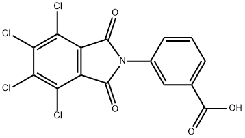 3-(4,5,6,7-tetrachloro-1,3-dioxo-1,3-dihydro-2H-isoindol-2-yl)benzoic acid结构式