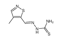 4-methyl-isothiazole-5-carbaldehyde thiosemicarbazone Structure