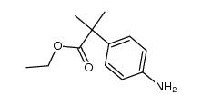 ethyl 2-(4-aminophenyl)-2-methylpropionate结构式