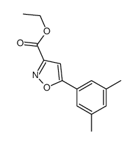 5-(3,5-DIMETHYLPHENYL)-3-ISOXAZOLECARBOXYLIC ACID ETHYL ESTER结构式