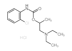 1-diethylaminopropan-2-yl N-(2-chlorophenyl)carbamate Structure