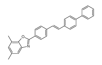 2-[4-[2-([1,1'-biphenyl]-4-yl)vinyl]phenyl]-5,7-dimethylbenzoxazole结构式