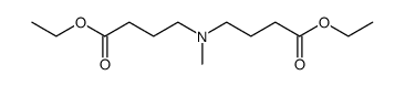 4,4'-methylimino-di-butyric acid diethyl ester Structure