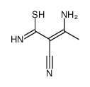 (2E)-3-Amino-2-cyano-2-butenethioamide Structure