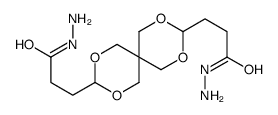 2,4,8,10-tetraoxaspiro[5.5]undecane-3,9-bispropionohydrazide structure