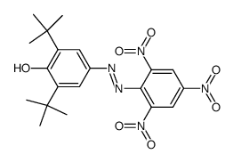 2,6-di-tert-butyl-4-((2,4,6-trinitrophenyl)diazenyl)phenol Structure