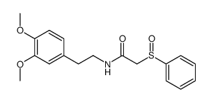 N-(3,4-dimethoxyphenethyl)-2-(phenylsulfinyl)acetamide结构式