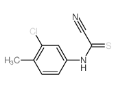 N-(3-chloro-4-methyl-phenyl)-1-cyano-methanethioamide结构式