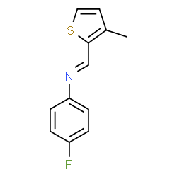 (4-fluorophenyl)[(3-methyl-2-thienyl)methylene]amine structure