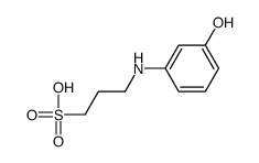 3-(3-hydroxyanilino)propane-1-sulfonic acid结构式