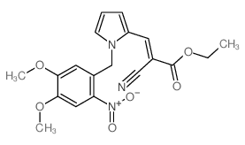 2-Propenoicacid, 2-cyano-3-[1-[(4,5-dimethoxy-2-nitrophenyl)methyl]-1H-pyrrol-2-yl]-,ethyl ester picture