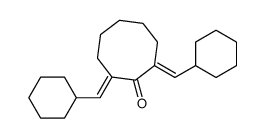 (2E,8E)-2,8-bis(cyclohexylmethylidene)cyclooctan-1-one Structure